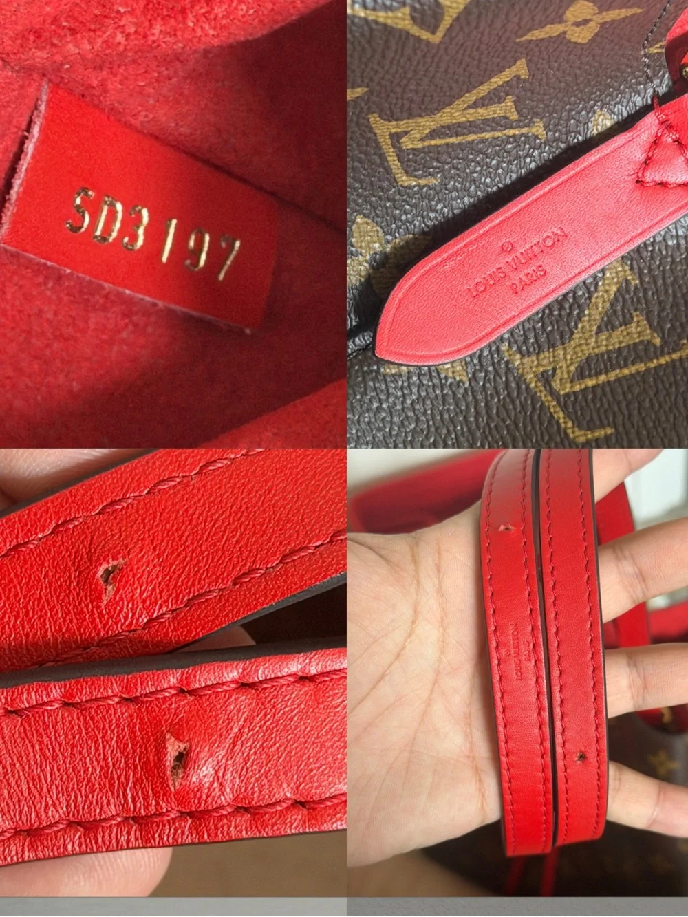 Louis Vuitton Monogram Neonoe MM Coquelicot - RED